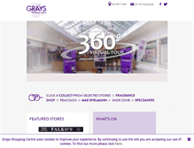 Tablet Screenshot of graysshoppingcentre.co.uk